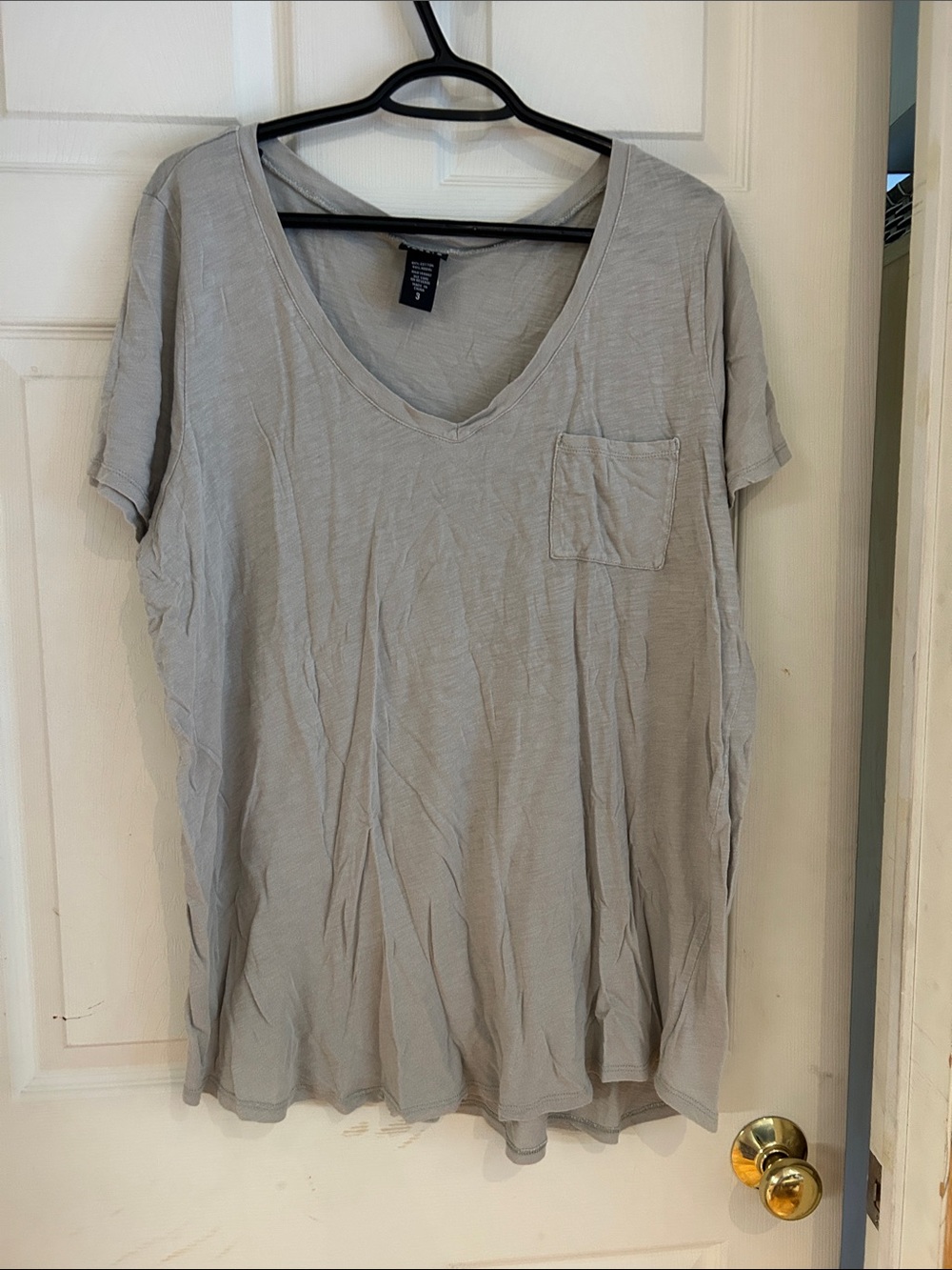 torrid Heather Green V-Neck Pocket Tee Size 3X